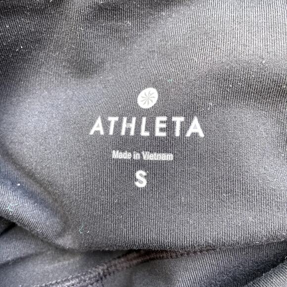 Athleta Hi Rise Powerful Gleam Tight Moto Leggings S Black - Picture 7 of 10